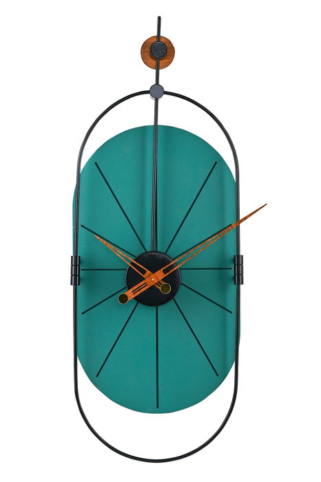 Wallity Sntr - Green Reloj de Pared Decorativo Verde y Negro